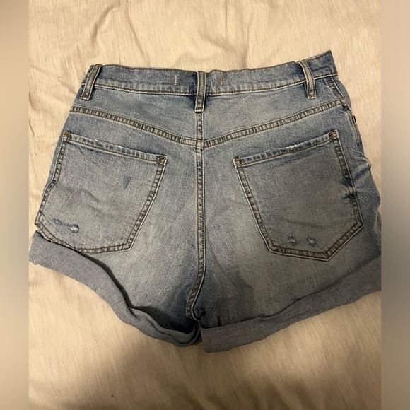 Eunina Olivia Ultra High Rise Mom Jean Denim Shorts - Picture 4 of 10